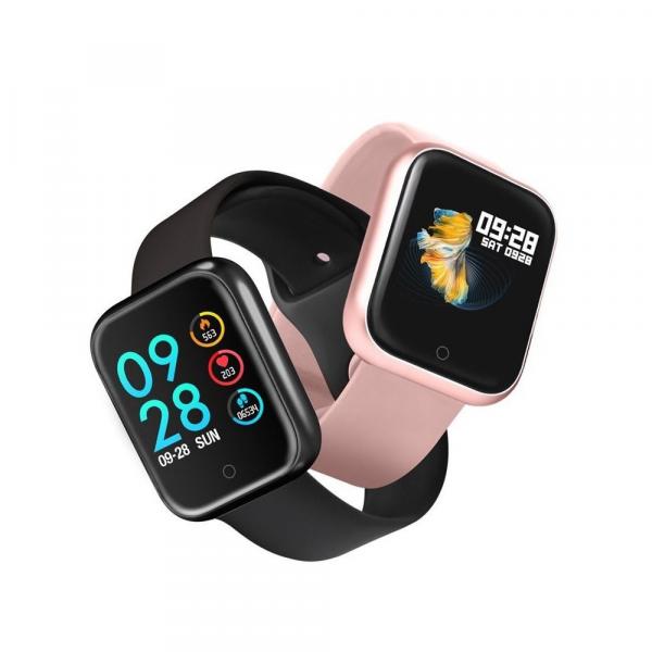 Relógio Inteligente Smartwatch P70 Esporte Fitness Pulseira em Metal e Silicone "Prata" - Bracelet