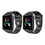 2 Relógio Smartwatch A1 Original Touch Bluetooth Gear Chip Faz e recebe chamadas