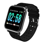 Relógio Smartwatch A6 Ip67 Pulseira Silicone Preta