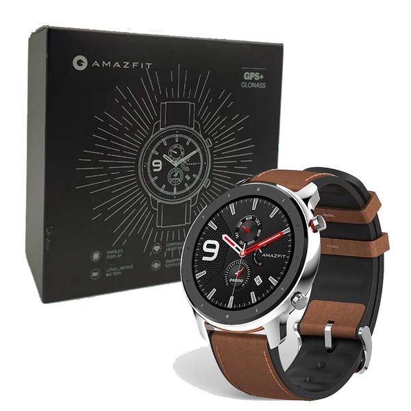 Relógio Smartwatch Amazfit GTR Stainless Steel (Prata) 47mm A1902 - Xiaomi