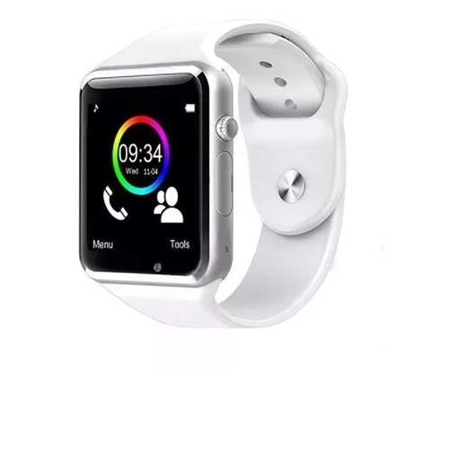 Relógio Smartwatch Android Alerta Whatsapp Bluetooth Branco