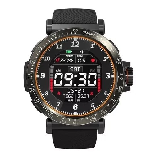 Relógio Smartwatch Blitzwolf BW-AT1, com Sensor de Batimentos Cardíacos, à Prova D'água - Preto - Blitzwolf