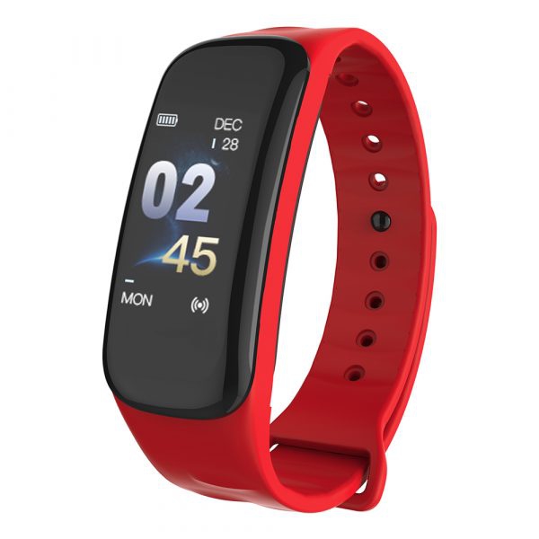 Relógio Smartwatch C1 Plus Monitor Cardíaco Pressão Arterial-vermelho - Import