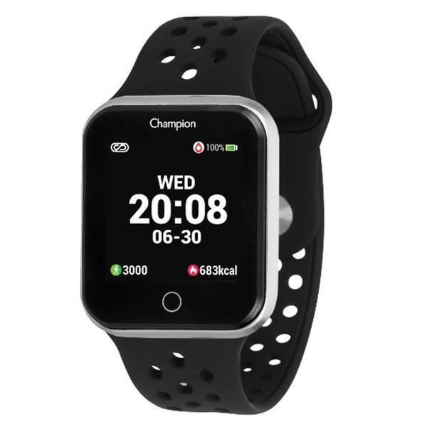 Relógio Smartwatch Champion Ch50006t Preto com Prata