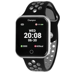 Relógio Smartwatch Champion Preto Cinza CH50006C