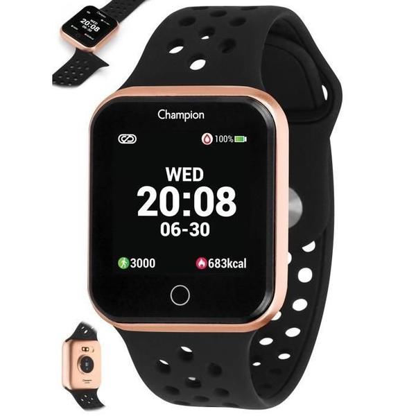 Relógio Smartwatch Champion Ref: Ch50006z Retangular Rosé