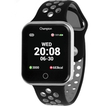 Relógio Smartwatch Champion Unissex Prata e Preto ch50006c