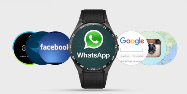 Relógio Smartwatch com WI-FI GPS e Bluetooth KW88 Android 5.1 3G Chip 4Gb