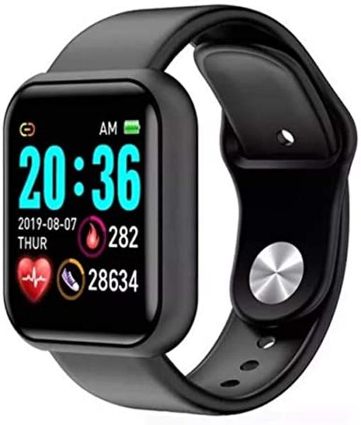 Relógio Smartwatch D20 Relógio Inteligente IOS e Android Preto