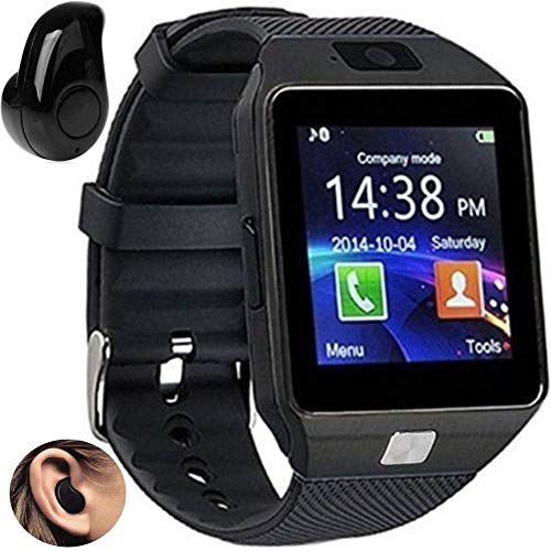 Relógio Smartwatch DZ09 Inteligente Gear Chip Celular Touch + Fone de Ouvido Bluetooth S530 (PRETO)