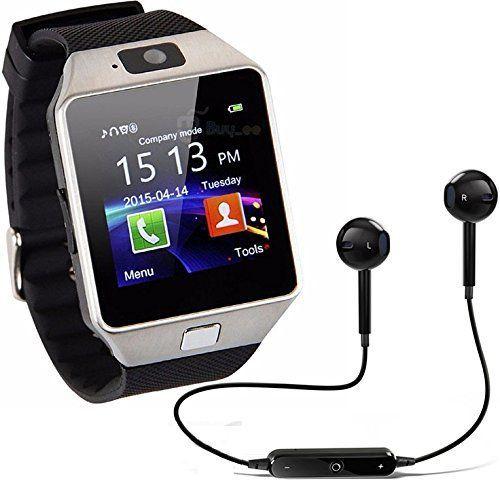 Relógio Smartwatch DZ09 Inteligente Gear Chip Celular Touch + Fone de Ouvido Bluetooth S6 (PRATA) - A1