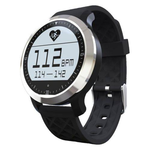 Relógio Smartwatch F69 Natação Prova D'água Ip68 Batimentos Cardíacos Pedômetro Notificações de Chamadas e SMS Bluetooth