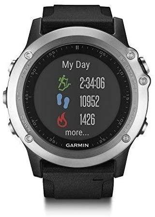 Relógio Smartwatch Garmin Fenix 3 Heart Rate HR Modelo B0749XRBKN (Prata)