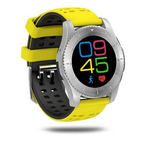 Relogio Smartwatch Gs8 Yellow/silve