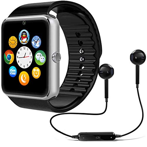 Relógio Smartwatch GT08 Inteligente Gear Chip Celular Touch + Fone de Ouvido Bluetooth S6 (PRATA)
