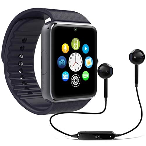 Relógio Smartwatch GT08 Inteligente Gear Chip Celular Touch + Fone de Ouvido Bluetooth S6 (PRETO)