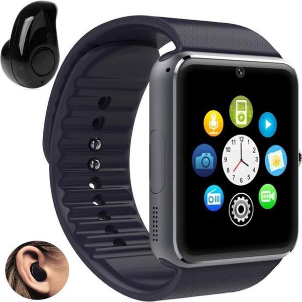 Relógio Smartwatch GT08 Inteligente Gear Chip Celular Touch + Mini Fone de Ouvido Bluetooth - Gt Smart