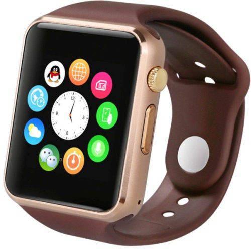 Relógio Smartwatch GT08 Inteligente Gear Chip Celular Touch + Mini Fone de Ouvido Bluetooth S530 (DOURADO) - A1