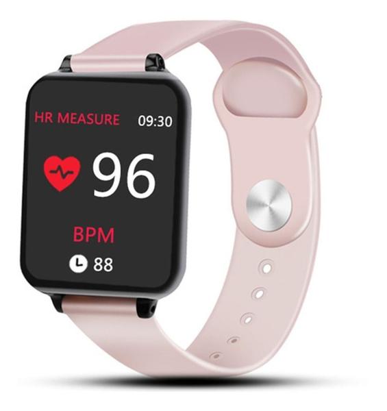 Relógio Smartwatch Hero Band B57 Feminino Ios Android - Rosa - Smart Bracelet