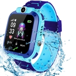 Relógio Smartwatch Infantil Q12 Kids com GPS Localizador Chamadas Sos Relógio Inteligente para Crianças Câmera Chat Voz Led 1.44 Polegada Ip67 À Prova D'água Menino Cor Azul