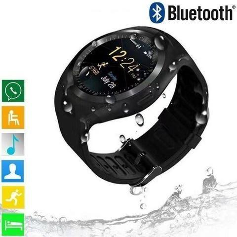 Relogio Smartwatch Inteligente Bluetooth TR-02 Preto - Tomate