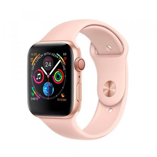 Relógio Smartwatch Iwo9 Android Ios Rosé