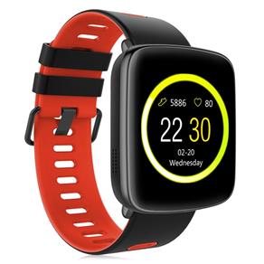 Relógio Smartwatch KingWear GV68- Preto com Vermelho