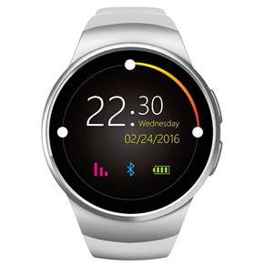 Relógio Smartwatch KingWear KW18 1.Com Pedometro Monitor de Sedentarismo e Bluetooth 4.0