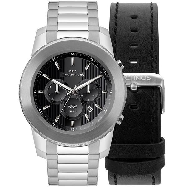 Relógio Smartwatch Masculino Technos 3+ Prata M1AA/1P