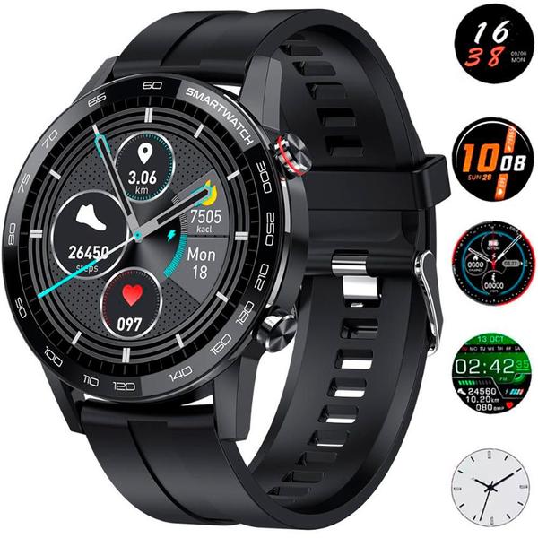 Relógio Smartwatch Masculino Touch Screen Bluetooth Classic Preto - Smart Watch