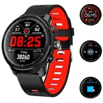Relógio Smartwatch Masculino Touch Screen Bluetooth Lemfo L5 Vermelho