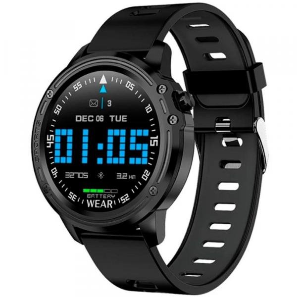 Relógio Smartwatch Masculino Touch Screen Bluetooth Smart Wear L8 Preto - Imp