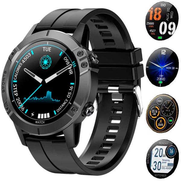 Relógio Smartwatch Masculino Touch Screen Smart Bracelet Shock Preto