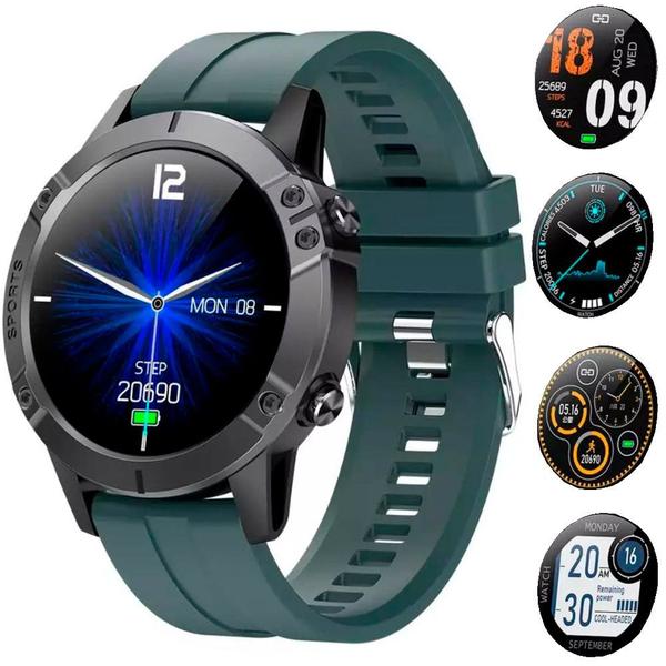 Relógio Smartwatch Masculino Touch Screen Smart Bracelet Shock Verde