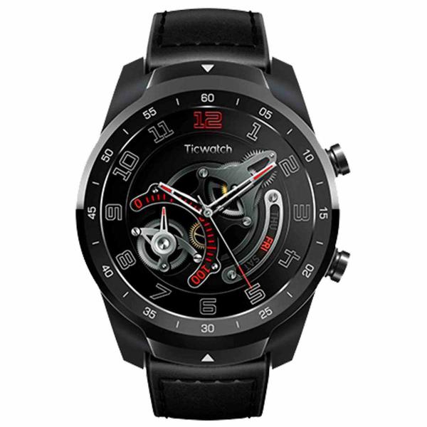 Relógio Smartwatch Mobvoi Ticwatch PRO PXPX com GPS Integrado Preto Couro - Ticwatch (By Mobvoi)