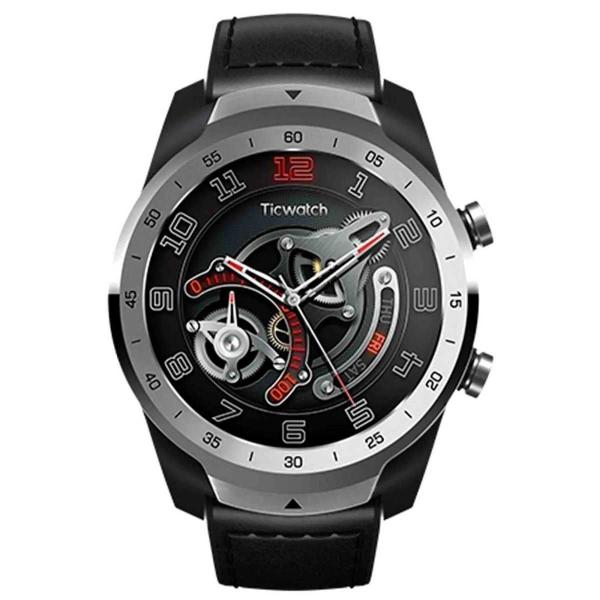 Relógio Smartwatch Mobvoi Ticwatch PRO SXPX com GPS Integrado Prateado Couro - Ticwatch (By Mobvoi)