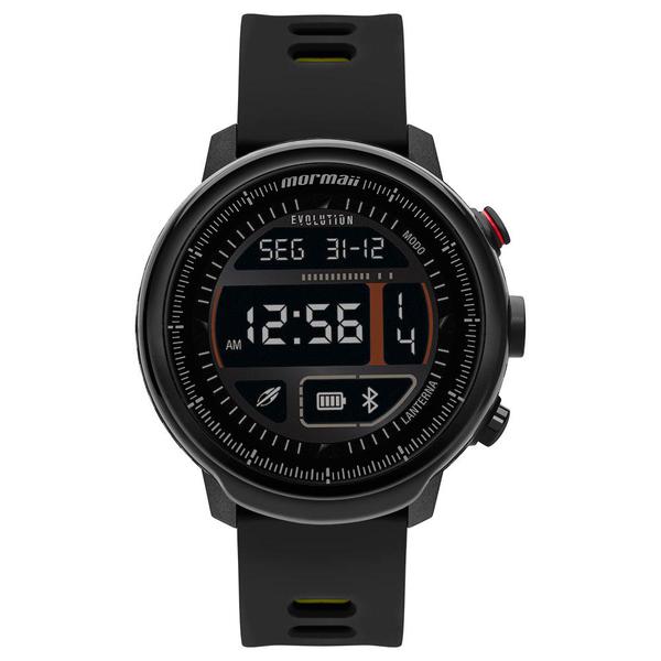 Relógio Smartwatch Mormaii Evolution Masculino Preto e Amarelo MOL5AB/8Y