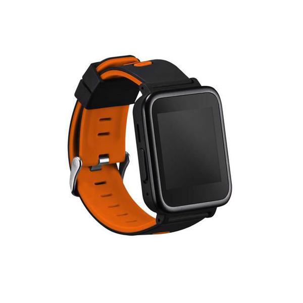 Relógio Smartwatch Multilaser Multiwatch SW2 Preto e Laranja