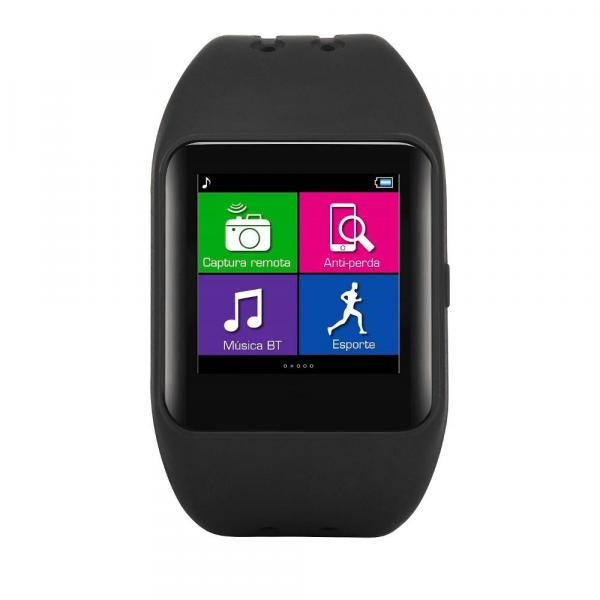 Relógio Smartwatch Multilaser SW1 Bluetooth Preto - P9024 - não Definido