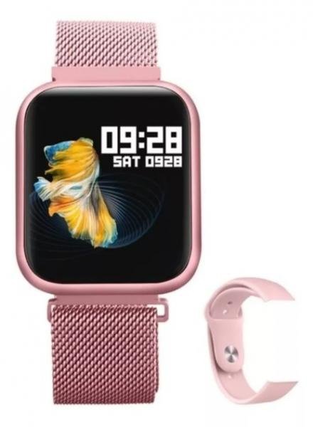 Relógio SmartWatch Oled Pro/ P70 C/ Duas Pulseiras-rose - P70 Rose