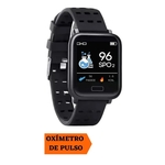 Relógio SmartWatch Oximetro De Pulso Medidor Oxigenio Tomate MTR-23