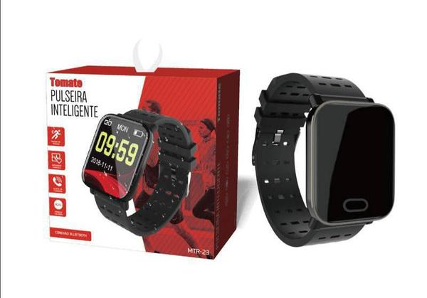 Relógio SmartWatch Oximetro Pulso Oxigenio Tomate MTR-23 - Mkb