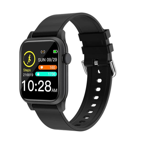 Relógio Smartwatch P18 Preto - Monitor Cardíaco, Pressão Arterial, Sono - Android e IOS - Smart Bracelet