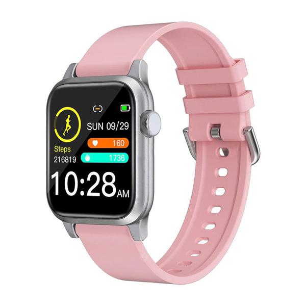 Relógio Smartwatch P18 Rosa - Monitor Cardíaco, Pressão Arterial, Sono - Android e IOS - Smart Bracelet