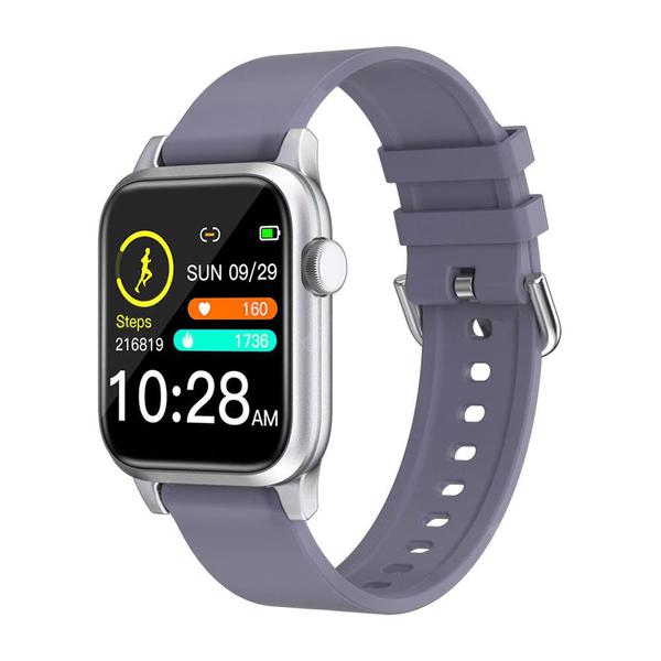 Relógio Smartwatch P18 Roxo - Monitor Cardíaco, Pressão Arterial, Sono - Android e IOS - Smart Bracelet