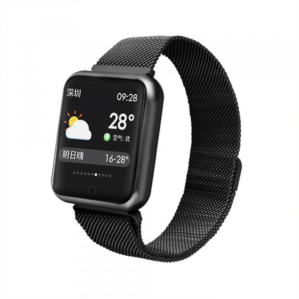 Relógio Smartwatch P68 Inteligente Ip68 Monitor De Pressão Arterial Frequência Cardíaca Impermeável Iphone Android Saúde