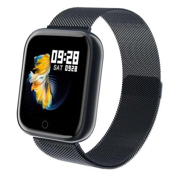 Relógio Smartwatch P70 Monitor Cardíaco Pressão Arterial Sono Passos Android Ios - Preto - Smart Bracelet