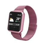 Relógio Smartwatch P70 Notificações Controle Cardiaco Ios Android - Rosê