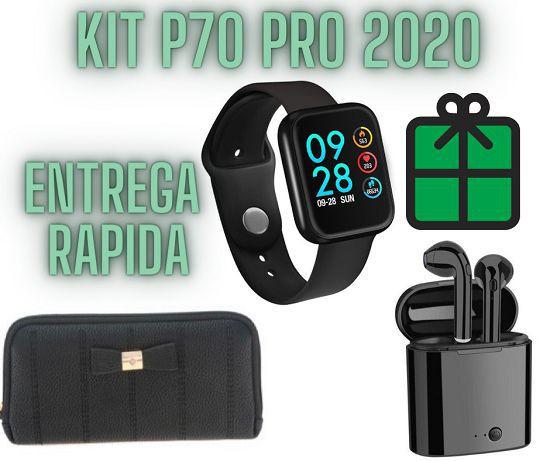 Relógio Smartwatch P70 Pro 2020 Carteira Fone S/Fio - If