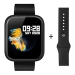 Relógio Smartwatch P70 Pro com 2 Pulseiras (Aço/Silicone) Pretas